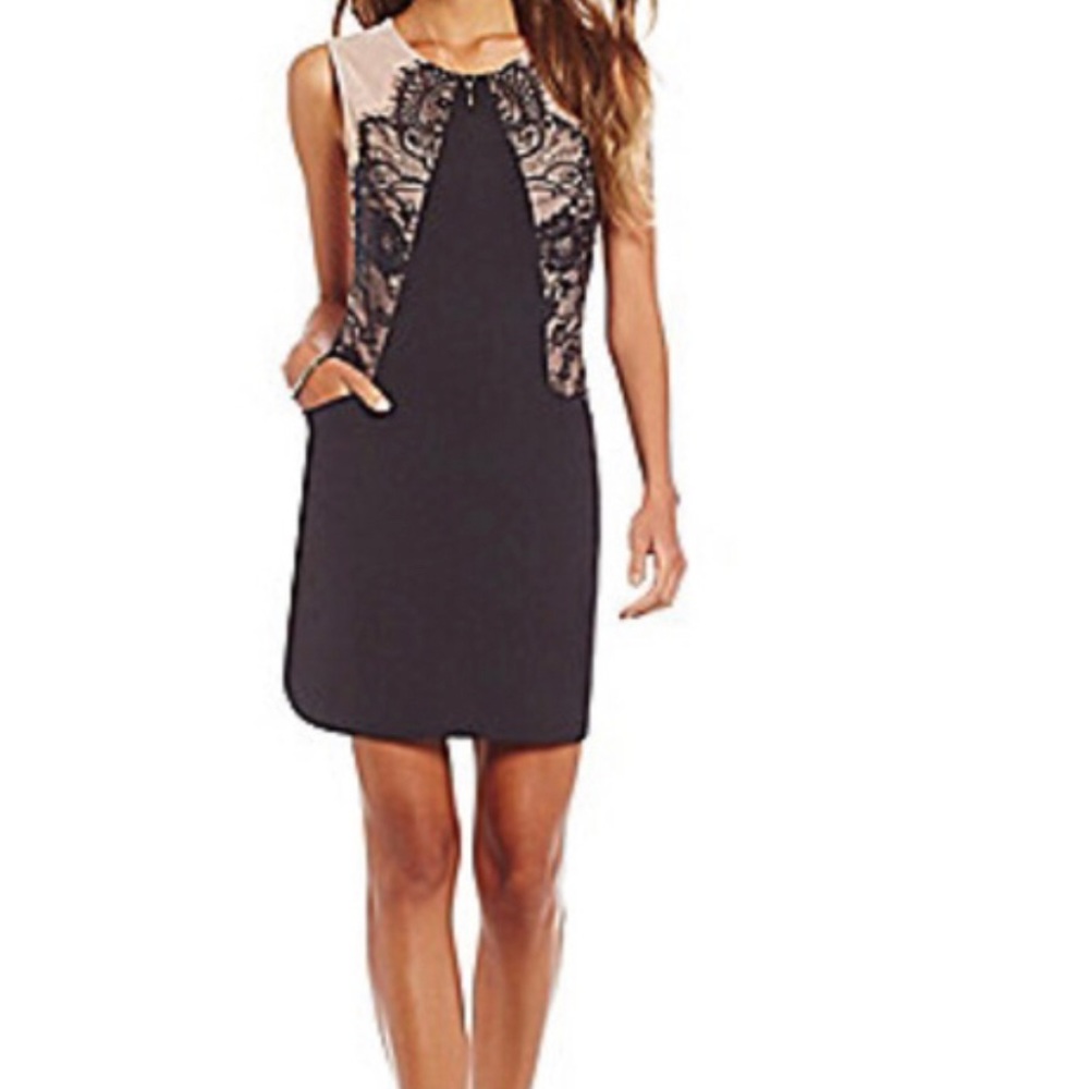 Gianni Bini black lace dress